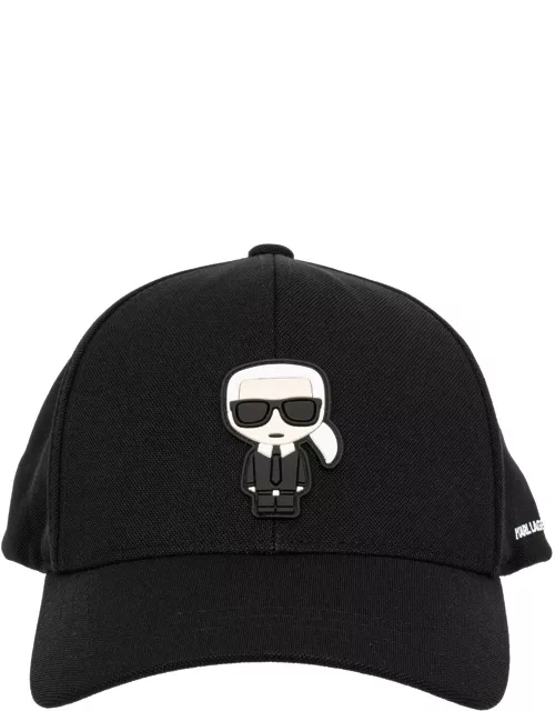Karl Lagerfeld Logo Patch Baseball Cap