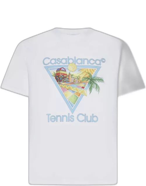 Casablanca Afro Cubism Tennis Club Cotton T-shirt