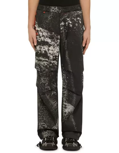 44 Label Group Baggy/loose Trousers With Ash Print