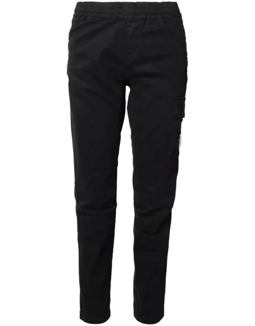 C.P. Company Black Cotton Trouser
