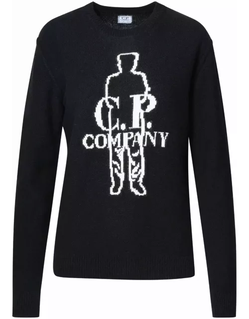 C.P. Company Black Wool Blend Sweater