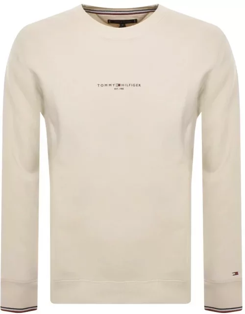 Tommy Hilfiger Logo Tipped Sweatshirt Crea