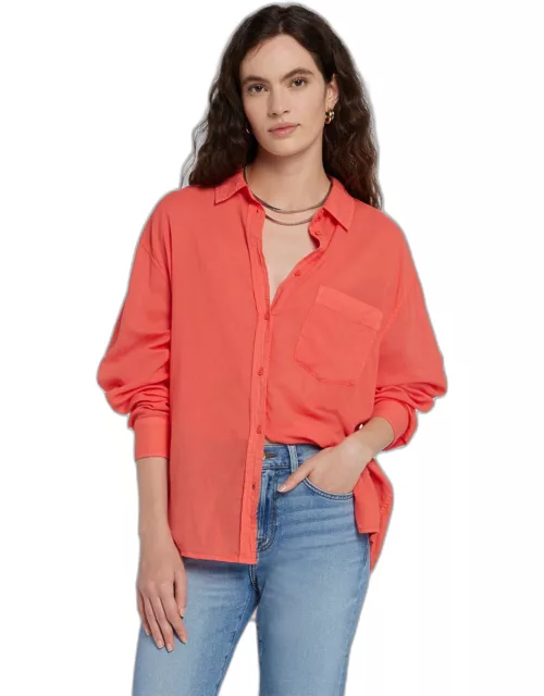 Classic Button Up Shirt in Grapefruit