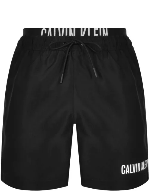 Calvin Klein Double Waistband Swim Shorts Black
