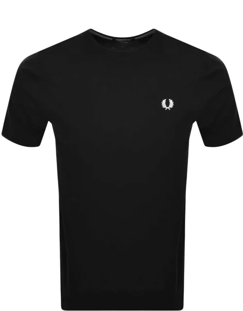 Fred Perry Crew Neck T Shirt Black