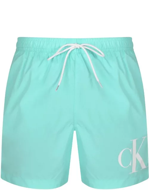 Calvin Klein Logo Swim Shorts Blue