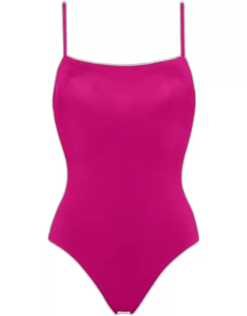 Aquarelle One-Piece Swimsuit with Thin Strap