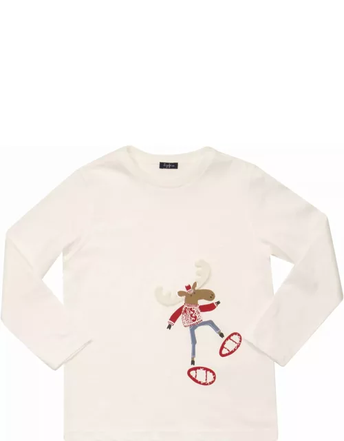 Il Gufo Jersey T-shirt With Moose