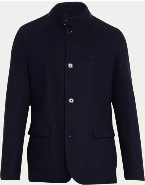 Men's Cashmere Jersey Coat