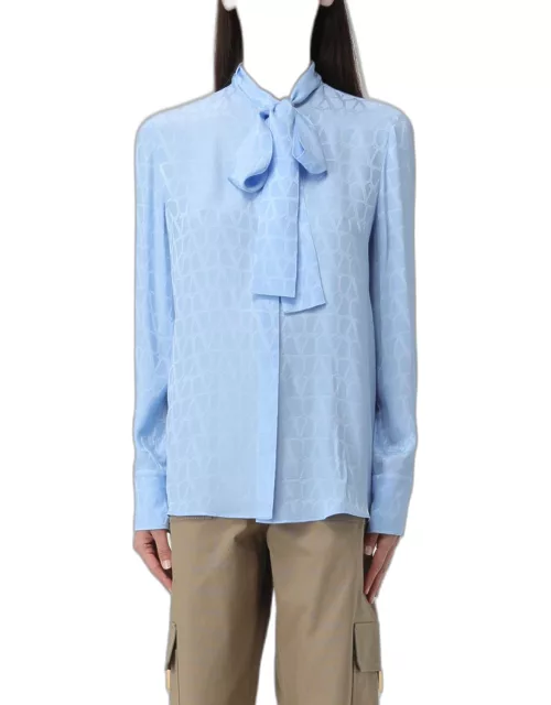 Shirt VALENTINO Woman color Gnawed Blue