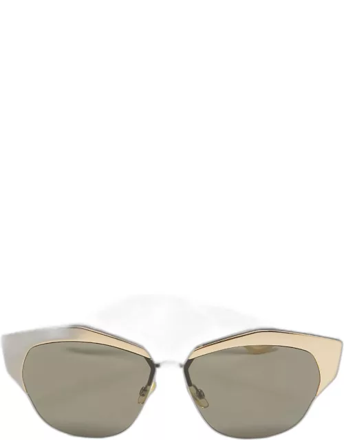 Dior Gold/Black I1206J Mirrored Sunglasse