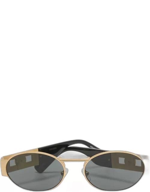 Versace Matt Gold/Black MOD 2264 Medussa Oval Sunglasse