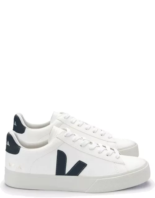 VEJA Campo Leather Trainers - Extra White & Black