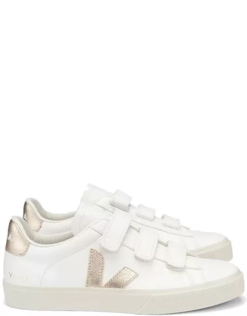 VEJA Recife Leather Trainers - Extra White & Platine