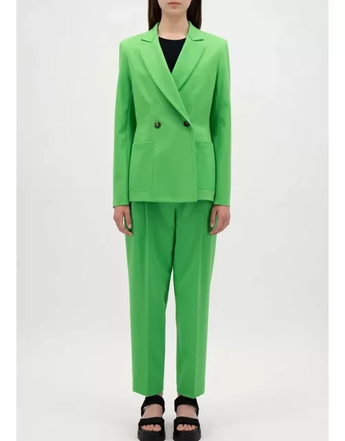 HARRIS WHARF Tapered Trousers - Apple Green