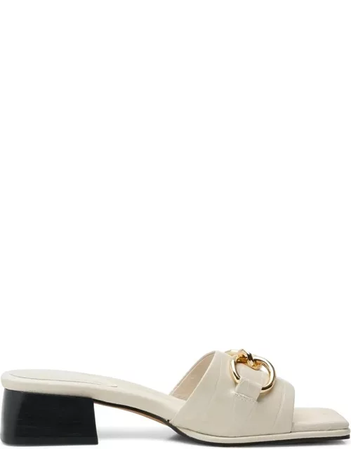 SHOE THE BEAR Colette Leather Mule - Off White