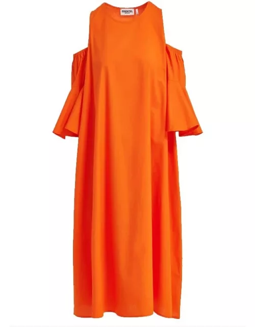 ESSENTIEL ANTWERP Dilano Ruffle Sleeve Dress - Tropical Peach