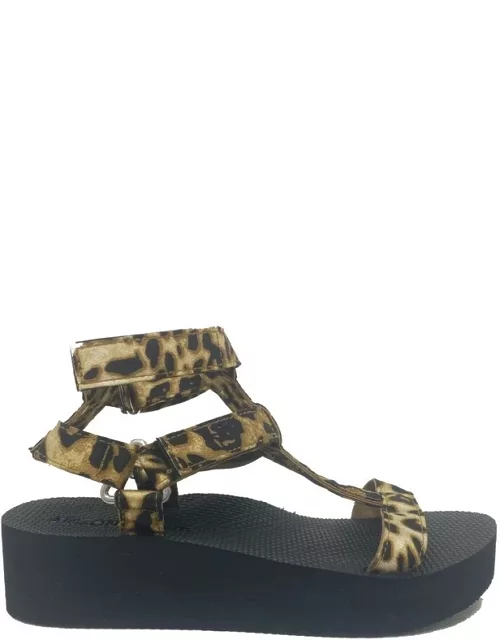 ARIZONA LOVE Platform double ankle sandals - Leopard