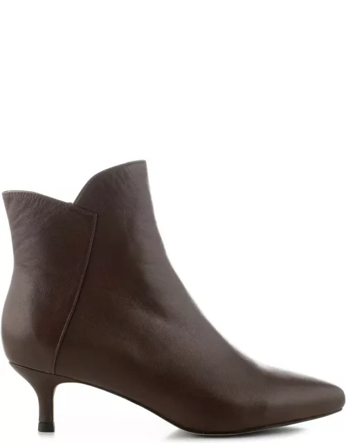 SHOE THE BEAR Saga Leather Zip Boots - Brown