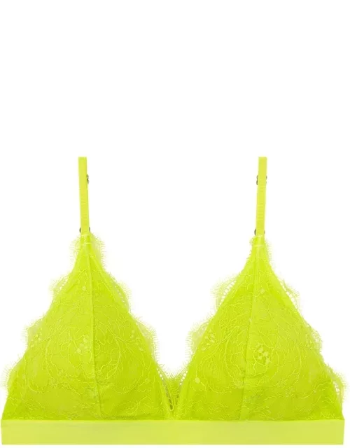 LOVE STORIES Gwen Padded Lace Bra - Lime
