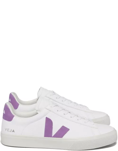 VEJA Campo Leather Trainers - Ex White & Mulberry