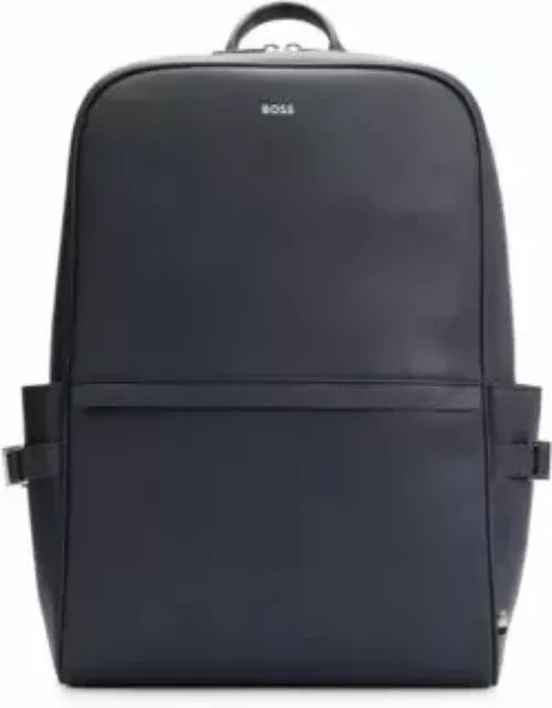 Backpack with signature stripe and logo detail- Dark Blue Men's Backpack