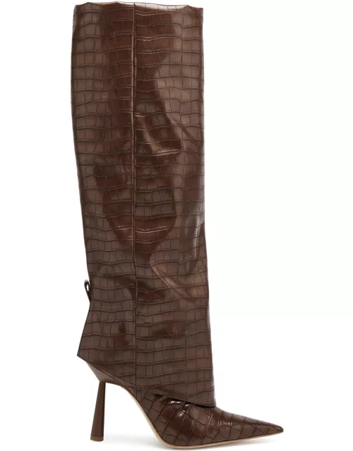 Gia Borghini Rosie 31 100 Leather Knee-high Boots - Brown - 36 (IT36 / UK3)