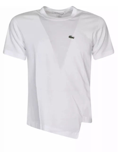 Comme des Garçons Logo Embroidered Asymmetric T-shirt