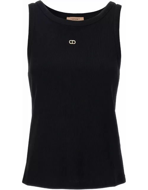 TwinSet Logo Embroidery Tank Top