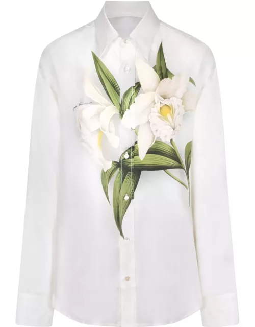 Pierre-Louis Mascia Aloe Organic White/multicolor Shirt