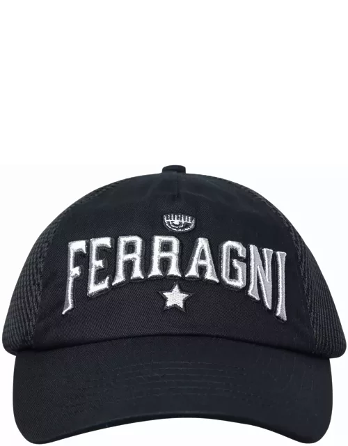 Chiara Ferragni Hat In Black Cotton Blend