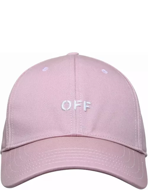 Off-White Pink Cotton Hat
