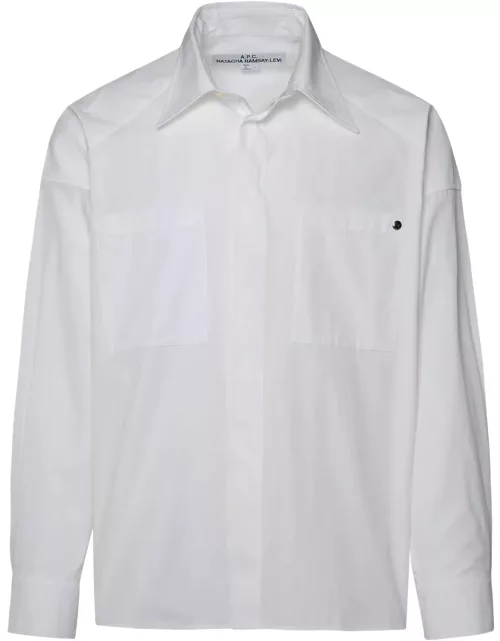 A.P.C. White Cotton Shirt
