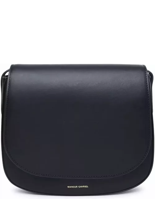 Mansur Gavriel classic Mini Bag In Black Vegetable Tanned Leather