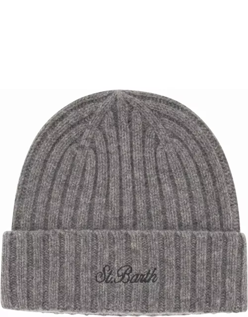 MC2 Saint Barth Wool Hat With Embroidery