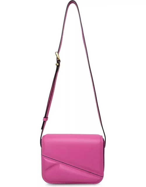 Wandler Medium oscar Trunk Bag In Pink Calf Leather
