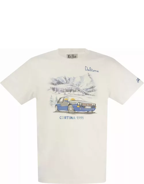 MC2 Saint Barth Cotton T-shirt With Cortina 1991 Print