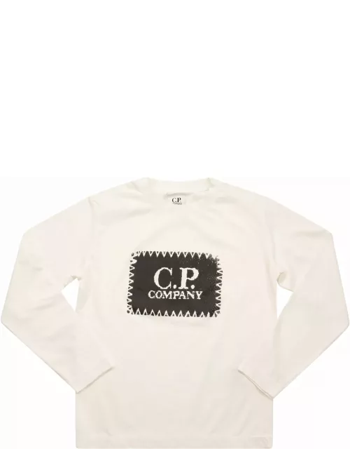C.P. Company Logo Long Sleeved T-shirt