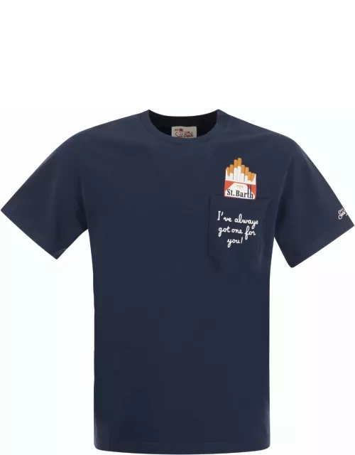 MC2 Saint Barth Cigarette T-shirt With Embroidery On Pocket
