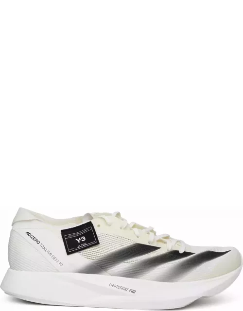 Y-3 takumi Sen 10 White Fabric Sneaker