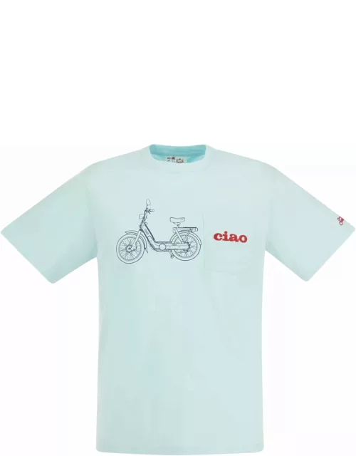 MC2 Saint Barth Ciao T-shirt With Embroidery On Pocket