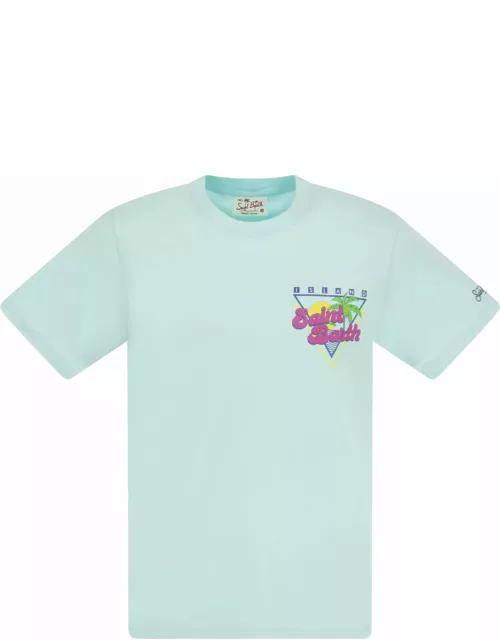 MC2 Saint Barth Cotton T-shirt With Sb Summer Print