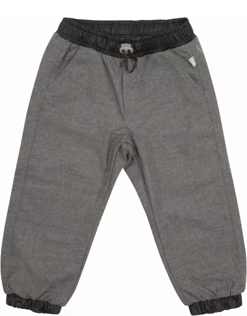 Il Gufo Technowool Trousers With Technical Detail