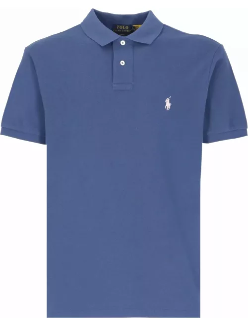 Polo Ralph Lauren Slim-fit Polo Shirt In Dark Blue Piqué