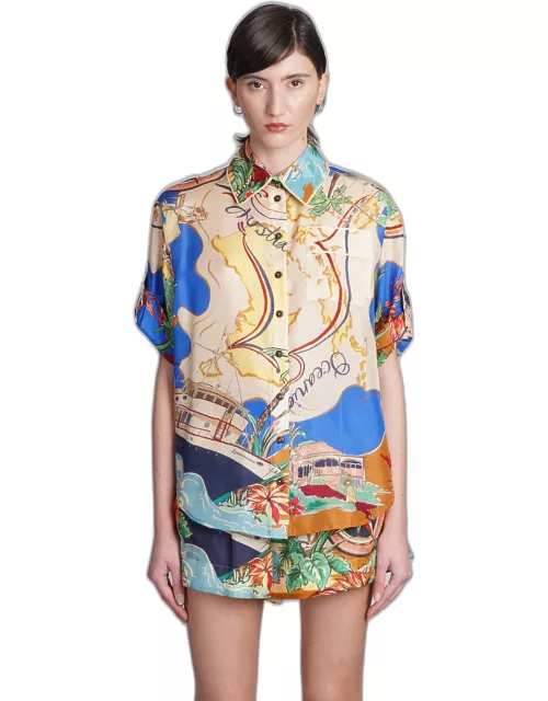 Zimmermann Shirt In Multicolor Silk