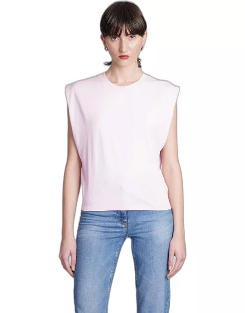 IRO Juli T-shirt In Rose-pink Cotton