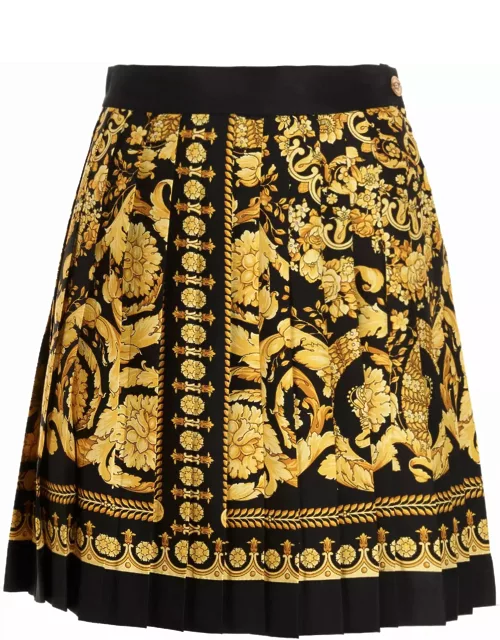 Versace Barocco Print Miniskirt