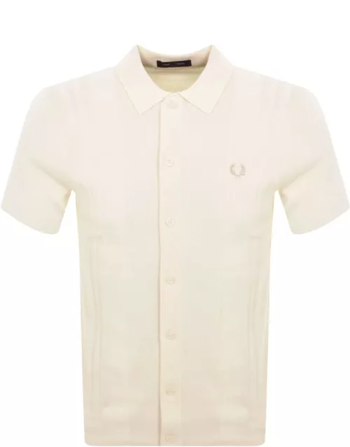 Fred Perry Long Sleeved Knit Shirt Crea