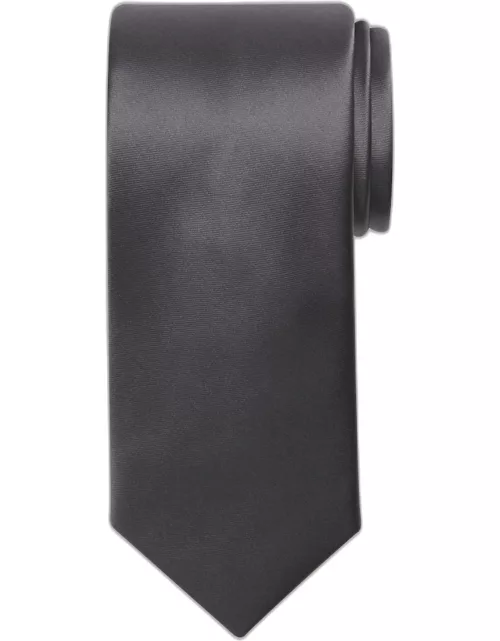 JoS. A. Bank Men's Solid Tie, Dark Grey, One