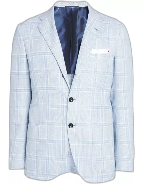 Men's Glen Check Cashmere-Blend Sport Coat